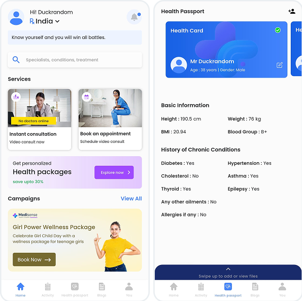 Medisense App Preview